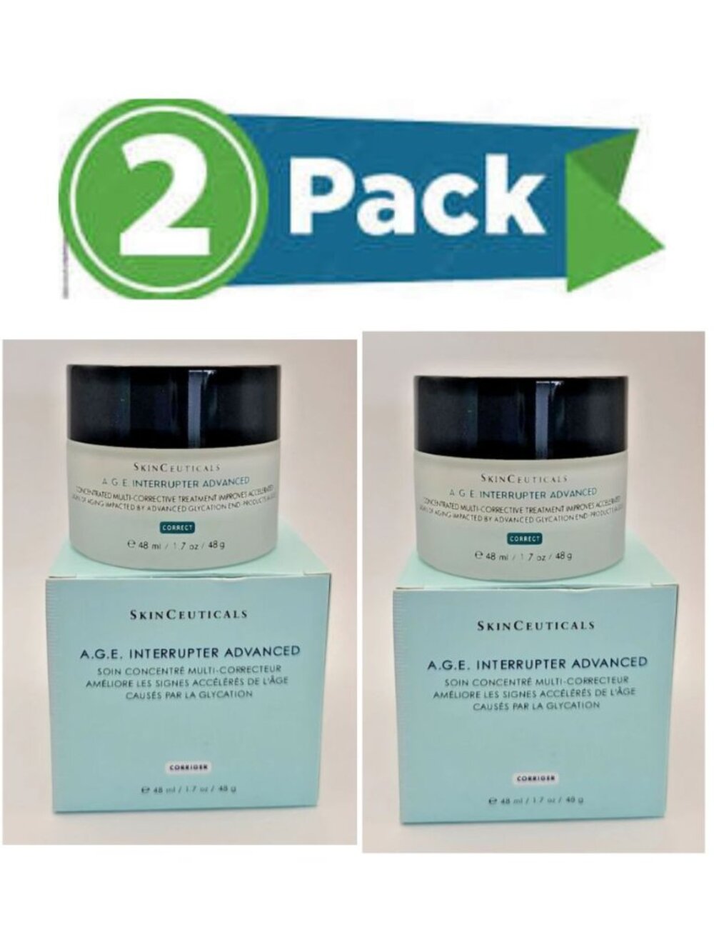SkinCeutical A.G.E. Interrupter Advanced Anti-Aging Treatment 1.7oz (pack of 2)